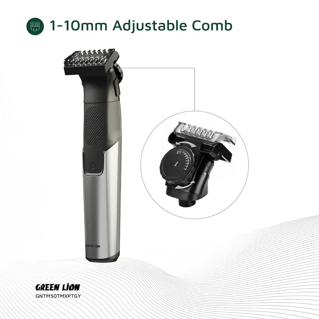 Green Lion 3 In 1 Expert Hair Trimmer & Shaver - Gray