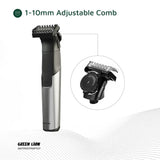 Green Lion 3 In 1 Expert Hair Trimmer & Shaver - Gray