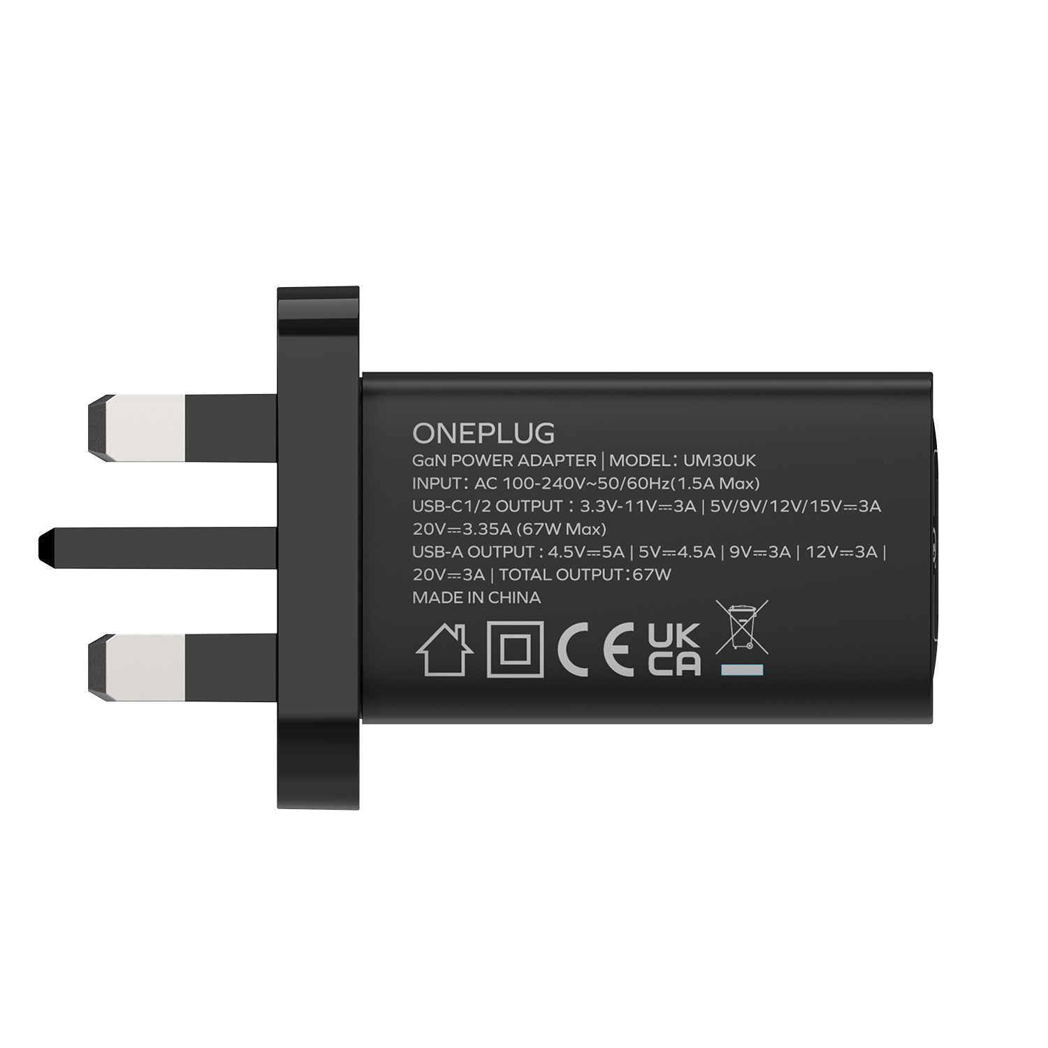 Momax OnePlug 3-Ports Charger (GaN 67W)