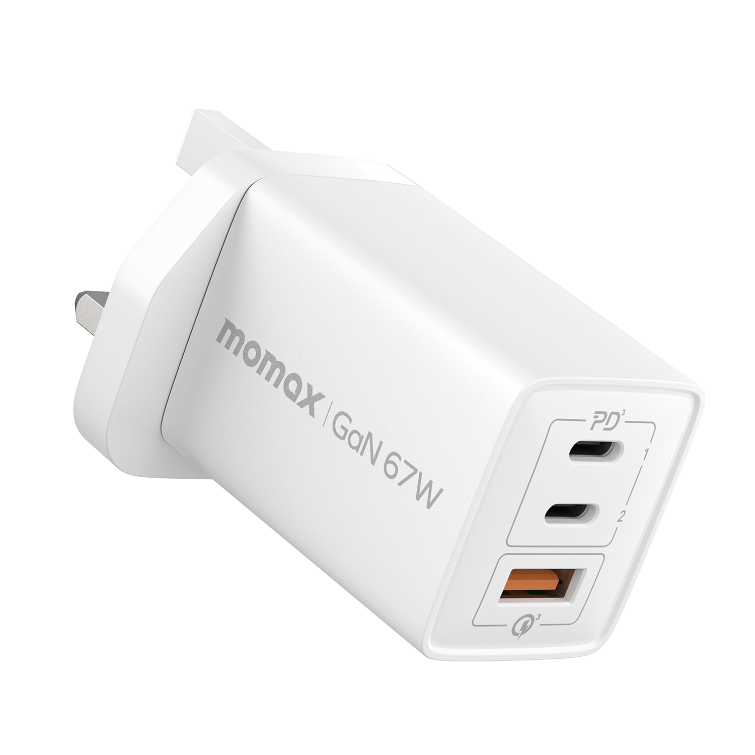 Momax OnePlug 3-Ports Charger (GaN 67W)