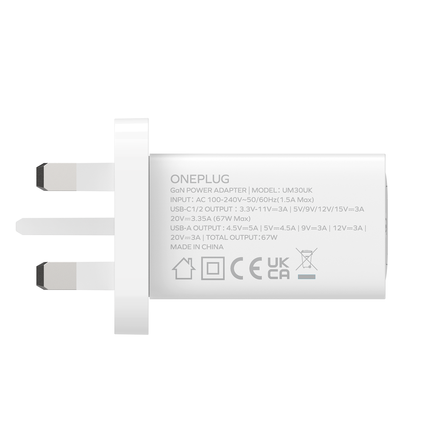 Momax OnePlug 3-Ports Charger (GaN 67W)