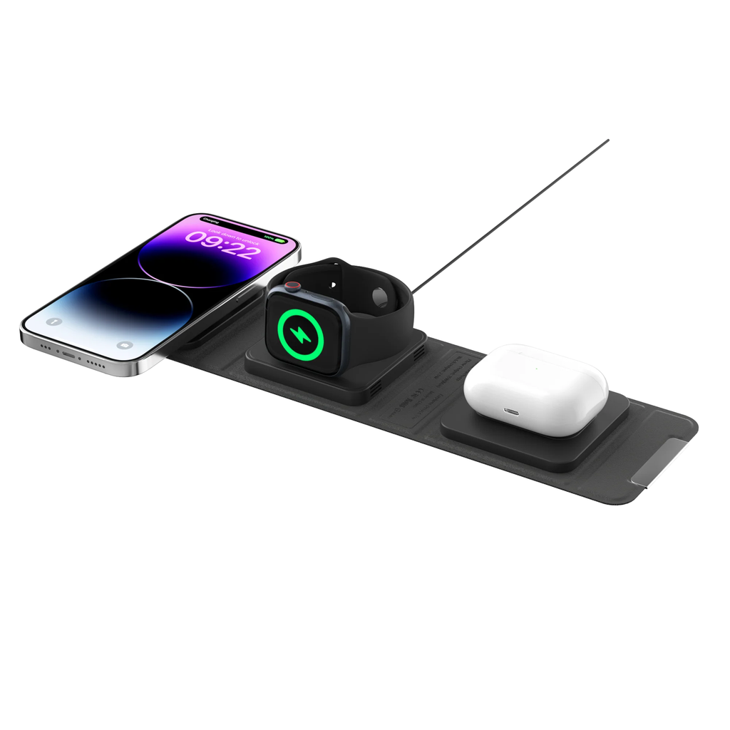 SwitchEasy Trio Charge Portable 3-in-1 Wireless Charger