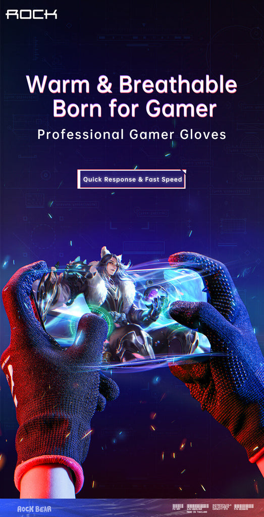 Rock Anti-Sweat Breathable Touch Finger Game Glove Rock Anti-Sweat Breathable Touch Finger Game Glove