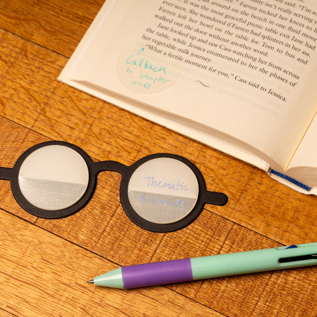 KIKKERLAND - GLASSES TRANSPARENT STICKY NOTES KIKKERLAND - GLASSES TRANSPARENT STICKY NOTES