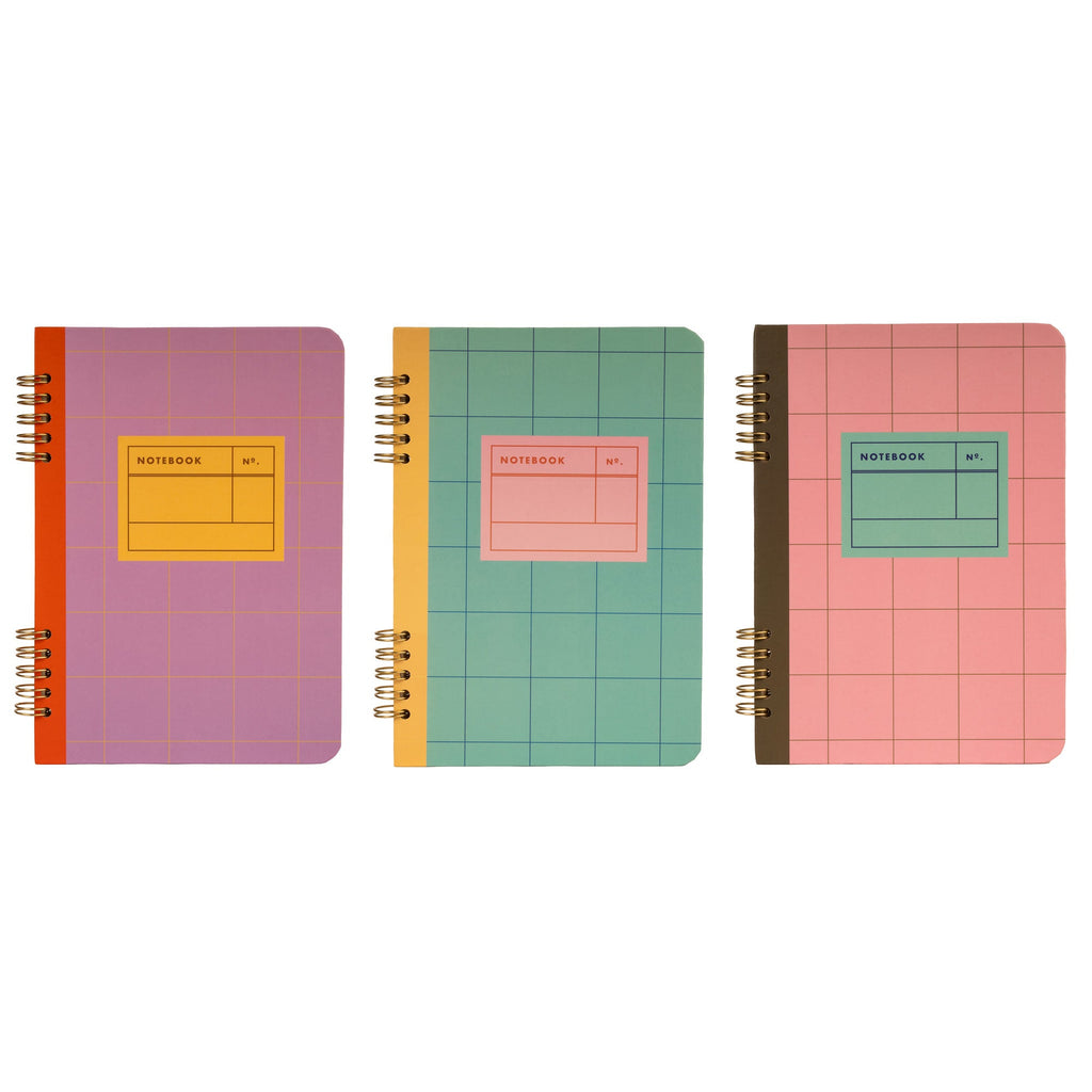 KIKKERLAND - SPIRAL NOTEBOOK ASSORTED KIKKERLAND - SPIRAL NOTEBOOK ASSORTED