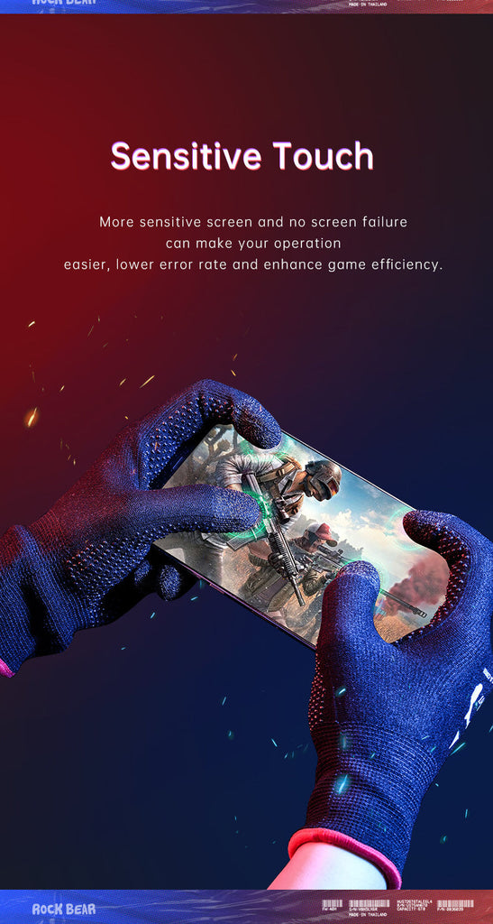 Rock Anti-Sweat Breathable Touch Finger Game Glove Rock Anti-Sweat Breathable Touch Finger Game Glove