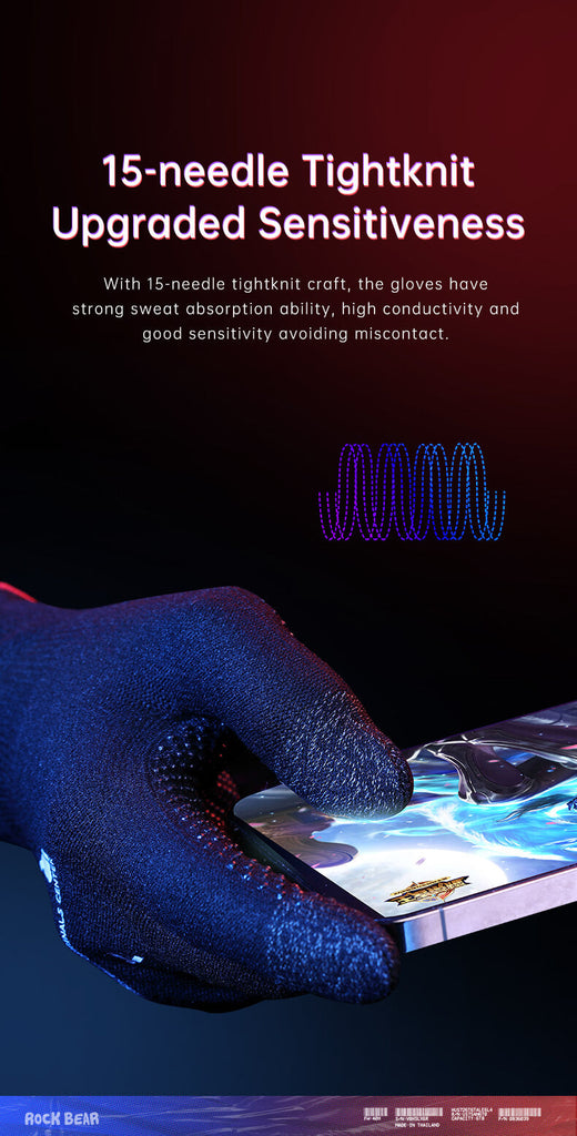 Rock Anti-Sweat Breathable Touch Finger Game Glove Rock Anti-Sweat Breathable Touch Finger Game Glove