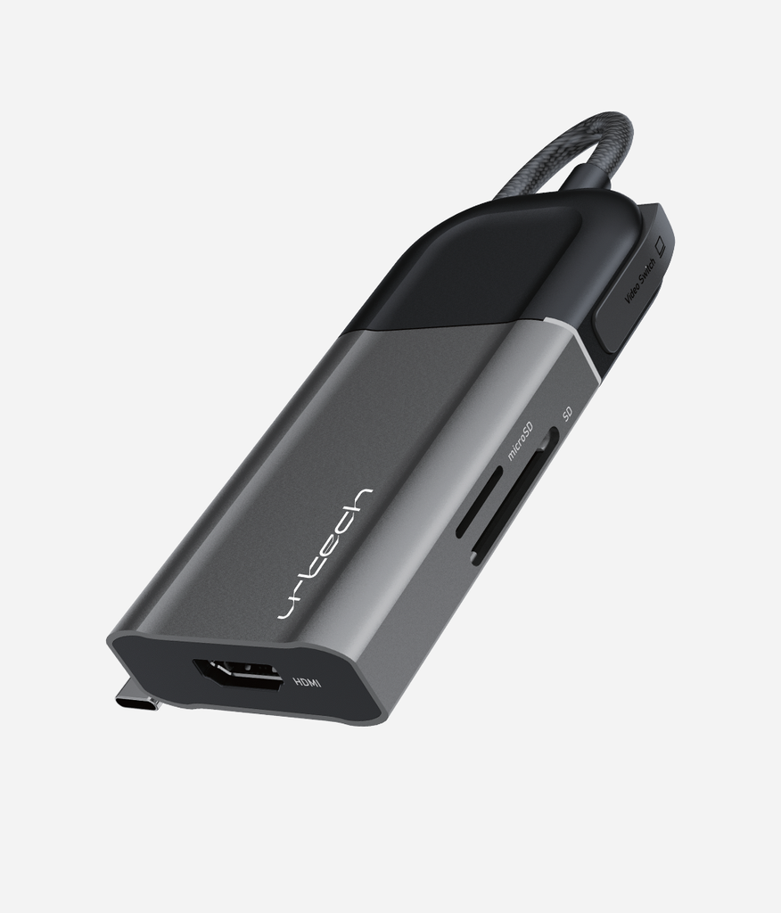 URTECH 6-in-1 USB-C Hub Privacy Screen Protection 4K HDMI SD Card Reader 100W PD Premium Aluminum Design URTECH 6-in-1 USB-C Hub Privacy Screen Protection 4K HDMI SD Card Reader 100W PD Premium Aluminum Design