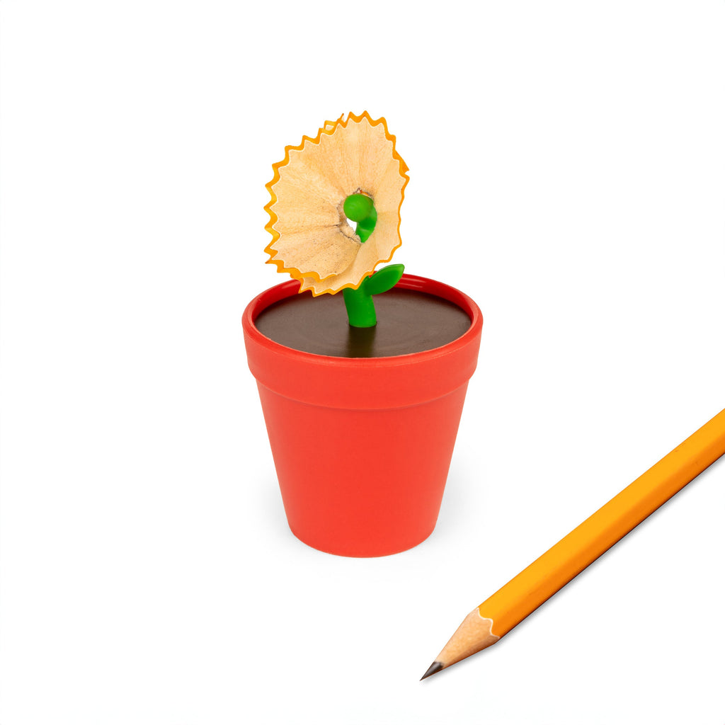 KIKKERLAND - FLOWER POT PENCIL SHARPENER KIKKERLAND - FLOWER POT PENCIL SHARPENER