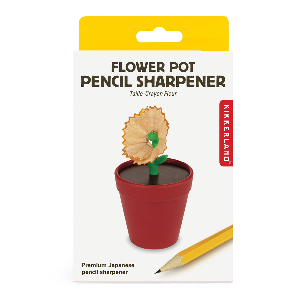 KIKKERLAND - FLOWER POT PENCIL SHARPENER KIKKERLAND - FLOWER POT PENCIL SHARPENER