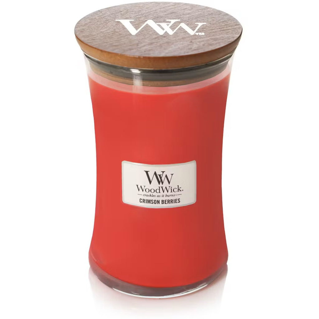 WoodWick Large Hourglass Crimson Berries Candle