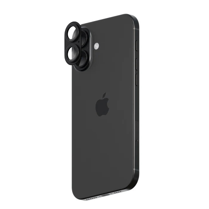 Smartix Premium Aluminium Camera Glass for Iphone 16/16 Plus Black