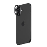 Smartix Premium Aluminium Camera Glass for Iphone 16/16 Plus Black