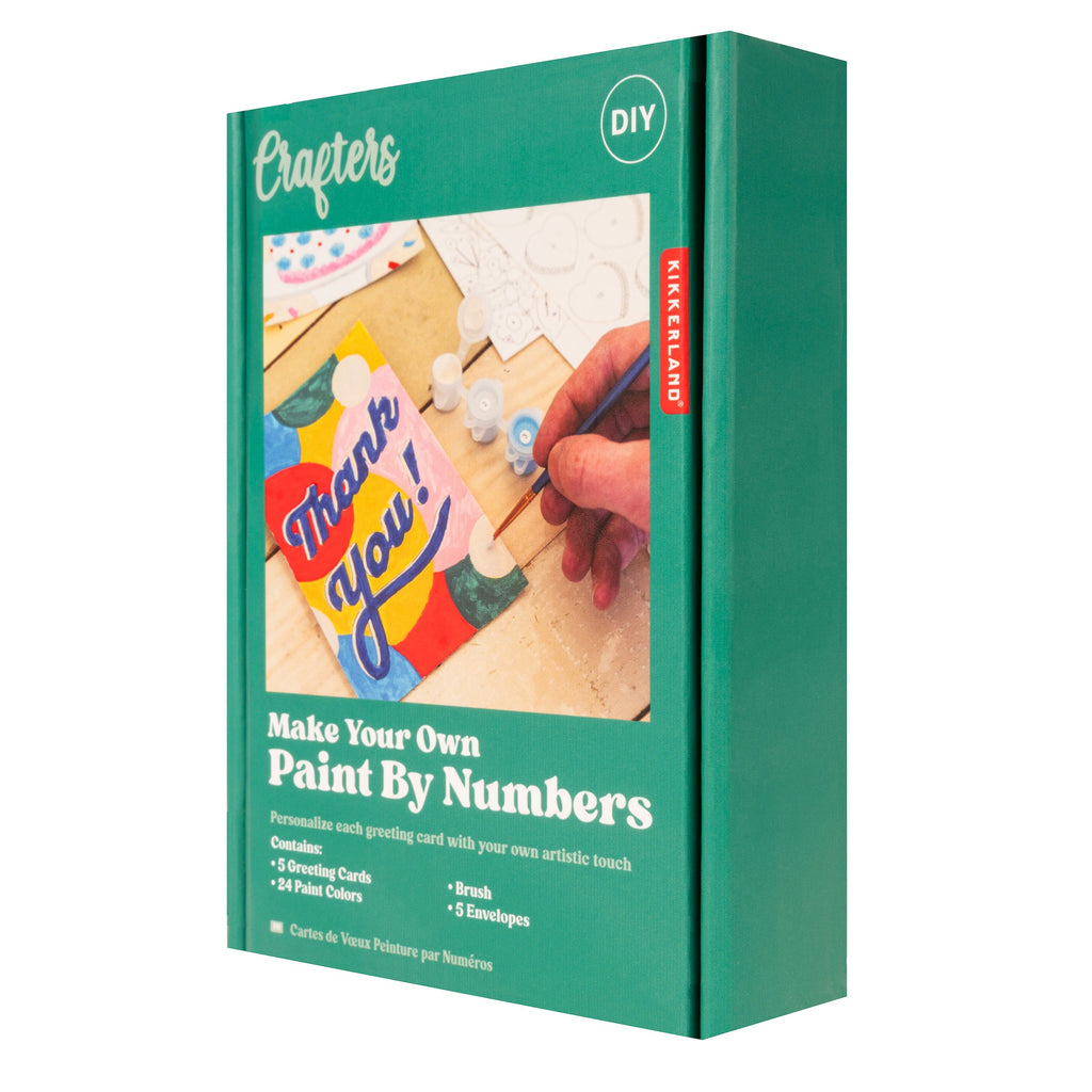 Kikkerland - PAINT BY NUMBERS CARDS CR20 Kikkerland - PAINT BY NUMBERS CARDS CR20