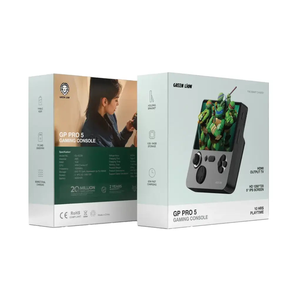 Green Lion GP PRO 5 E5 Handled Game Console Black Green Lion GP PRO 5 E5 Handled Game Console Black