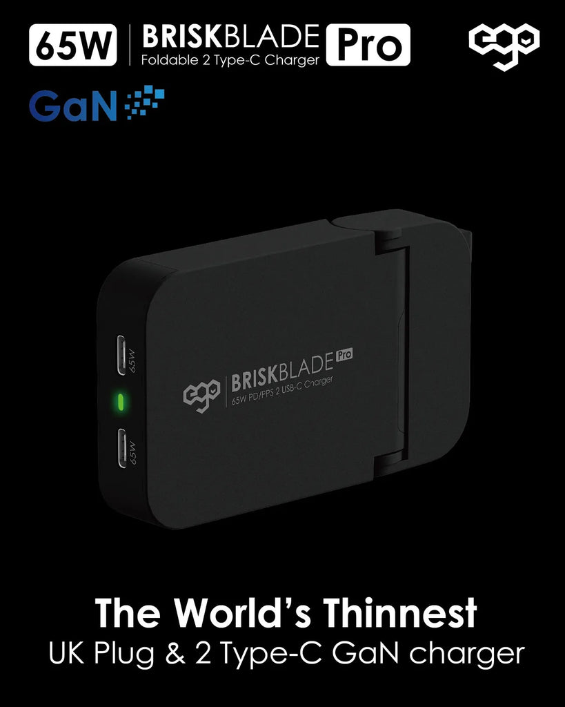 EGO 65W Brisk Blade Pro GaN Charger -Black EGO 65W Brisk Blade Pro GaN Charger -Black