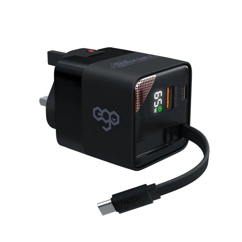 EGO 65W SUPERIOR GaN 4 Travel Adapter Charger EGO 65W SUPERIOR GaN 4 Travel Adapter Charger