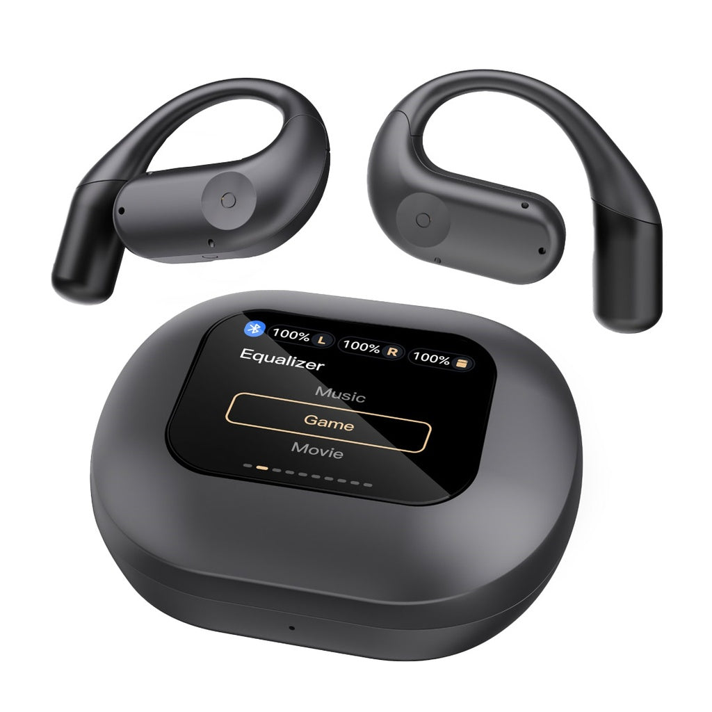 Powerology Earbuds and Charging Case with Display 60mah Black Powerology Earbuds and Charging Case with Display 60mah Black