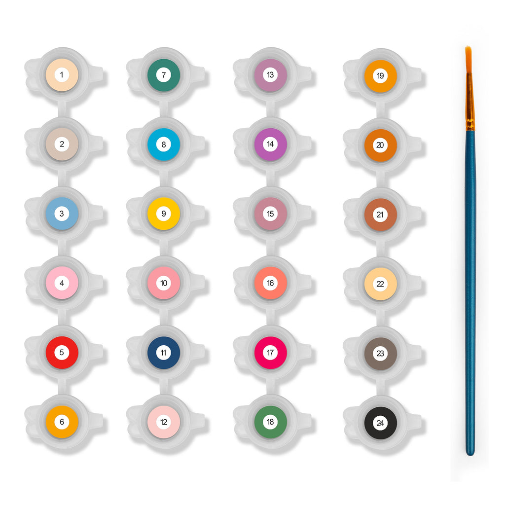 Kikkerland - PAINT BY NUMBERS CARDS CR20 Kikkerland - PAINT BY NUMBERS CARDS CR20