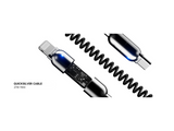 URTECH Premium 100w Spring USB-Type C Charging Cable with Smart LED Indicator | Elegant Travel Kit | Professional Fast Charging Solution - CBL100-SPRING-KIT