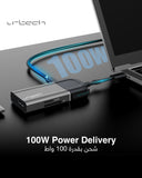 URTECH 6-in-1 USB-C Hub  Privacy Screen Protection  4K HDMI  SD Card Reader  100W PD Premium Aluminum Design