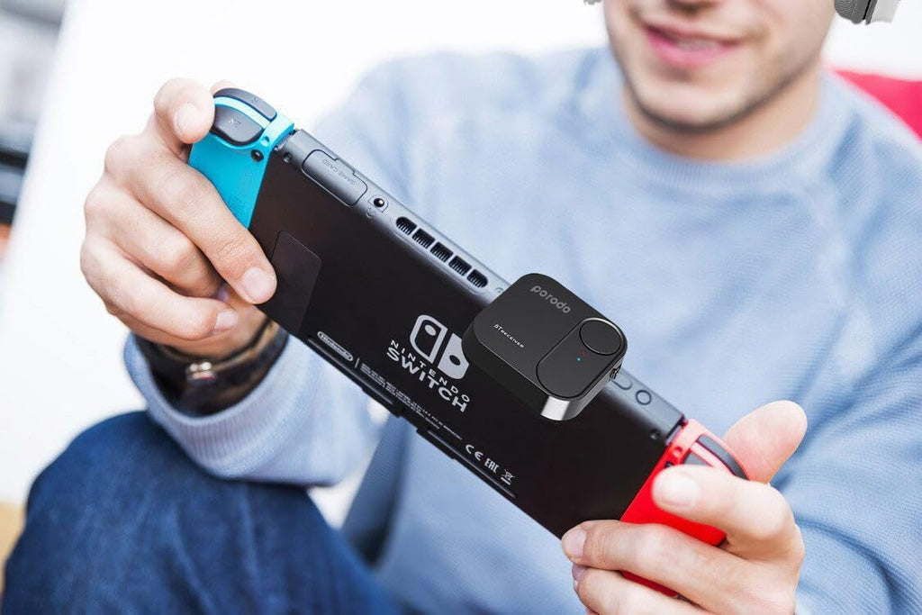 Porodo Wireless Bluetooth Audio Transmitter Dual 3.5mm Porodo Wireless Bluetooth Audio Transmitter Dual 3.5mm