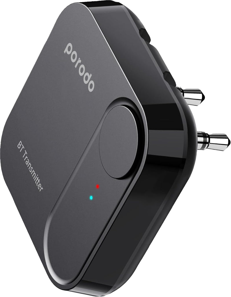 Porodo Wireless Bluetooth Audio Transmitter Dual 3.5mm Porodo Wireless Bluetooth Audio Transmitter Dual 3.5mm