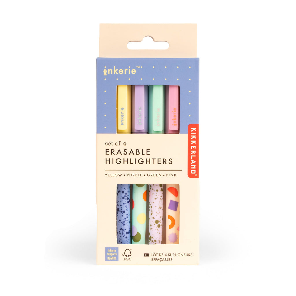 KIKKERLAND ERASABLE HIGHLIGHTERS KIKKERLAND ERASABLE HIGHLIGHTERS