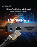URTECH 11-in-1 Premium USB-C Docking Station / 8K Video / 10Gbps Ethernet / Dual HDMI / 100W Power Delivery / Executive Tech Hub - HUB11-USB-100W