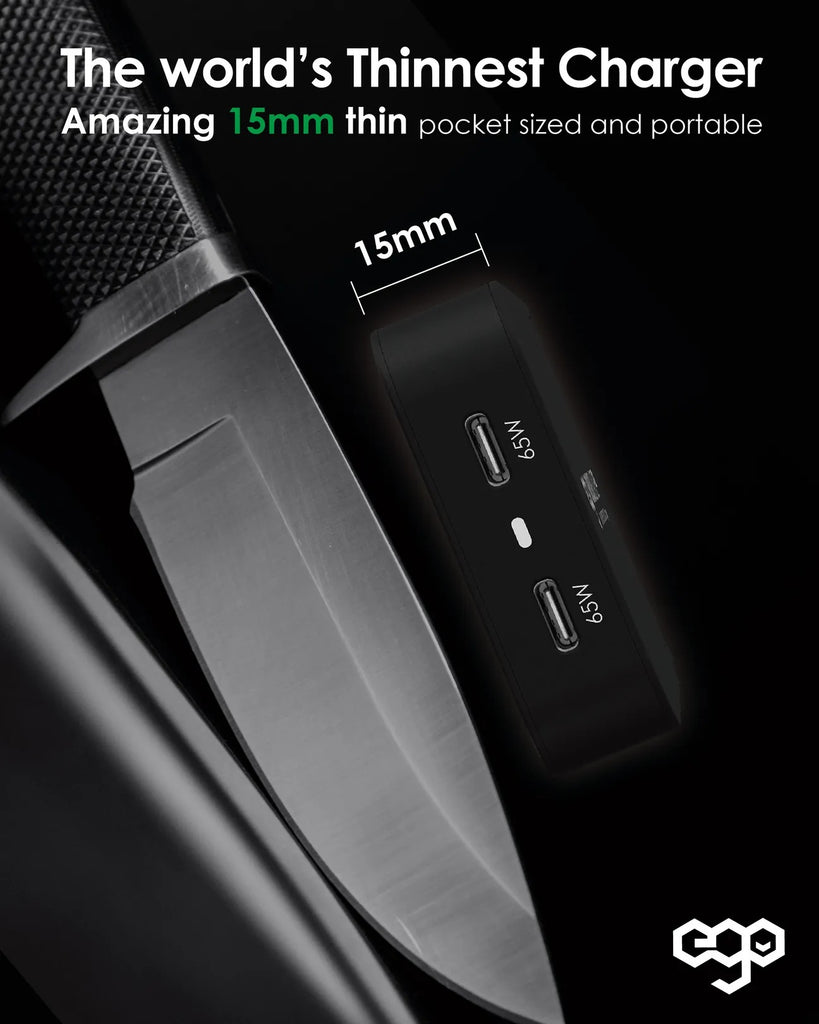 EGO 65W Brisk Blade Pro GaN Charger -Black EGO 65W Brisk Blade Pro GaN Charger -Black