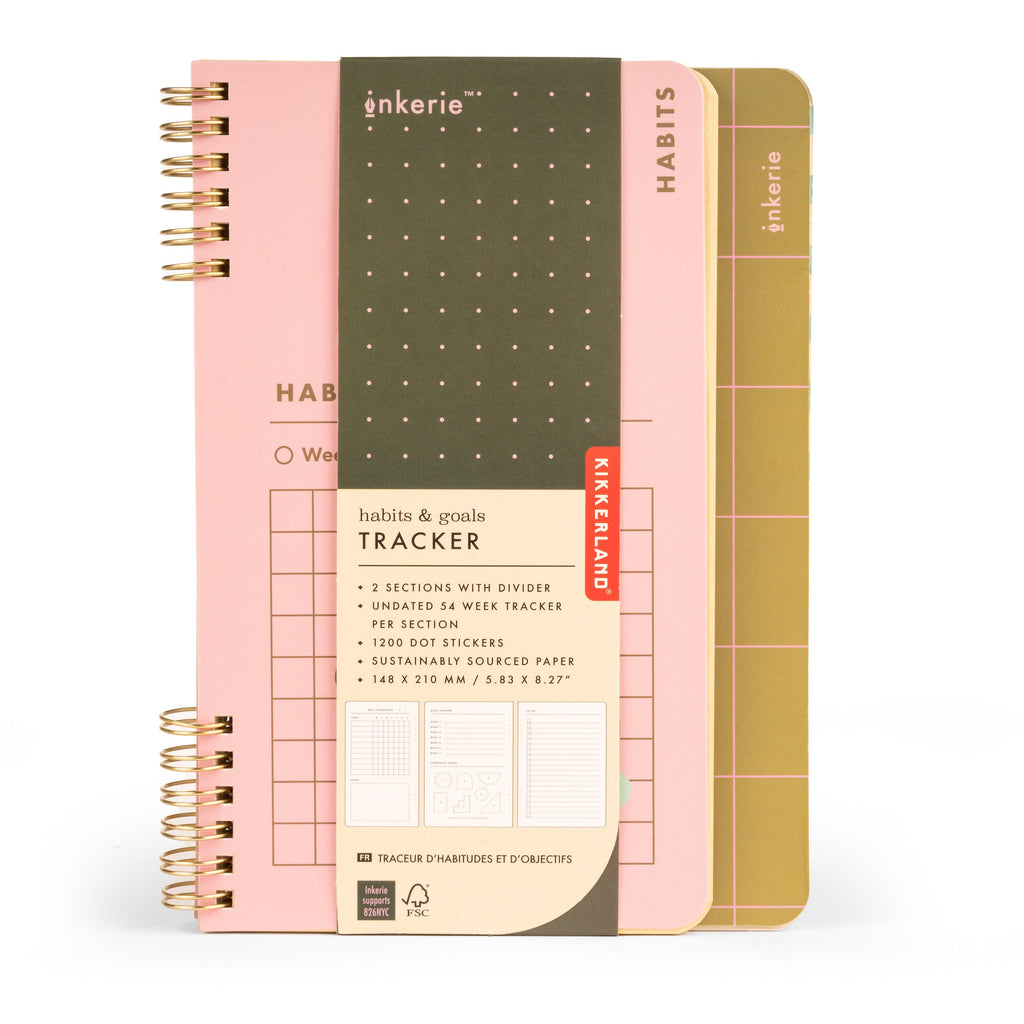 KIKKERLAND - KIKKERLAND HABIT TRACKER NOTEBOOK KIKKERLAND - KIKKERLAND HABIT TRACKER NOTEBOOK