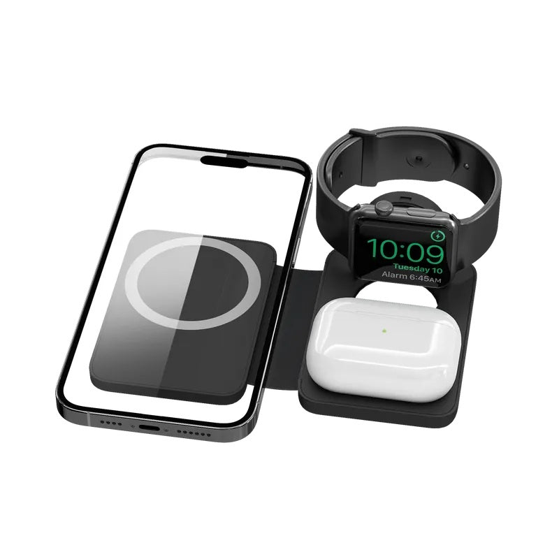 EGO 3-in-1 MAGPAD2 Wireless Magsafe Charging Station - Black
