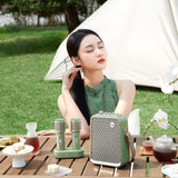 Divoom Songbird-HQ Portable Karaoke Speaker (with Dual Wireless Microphones) - Green