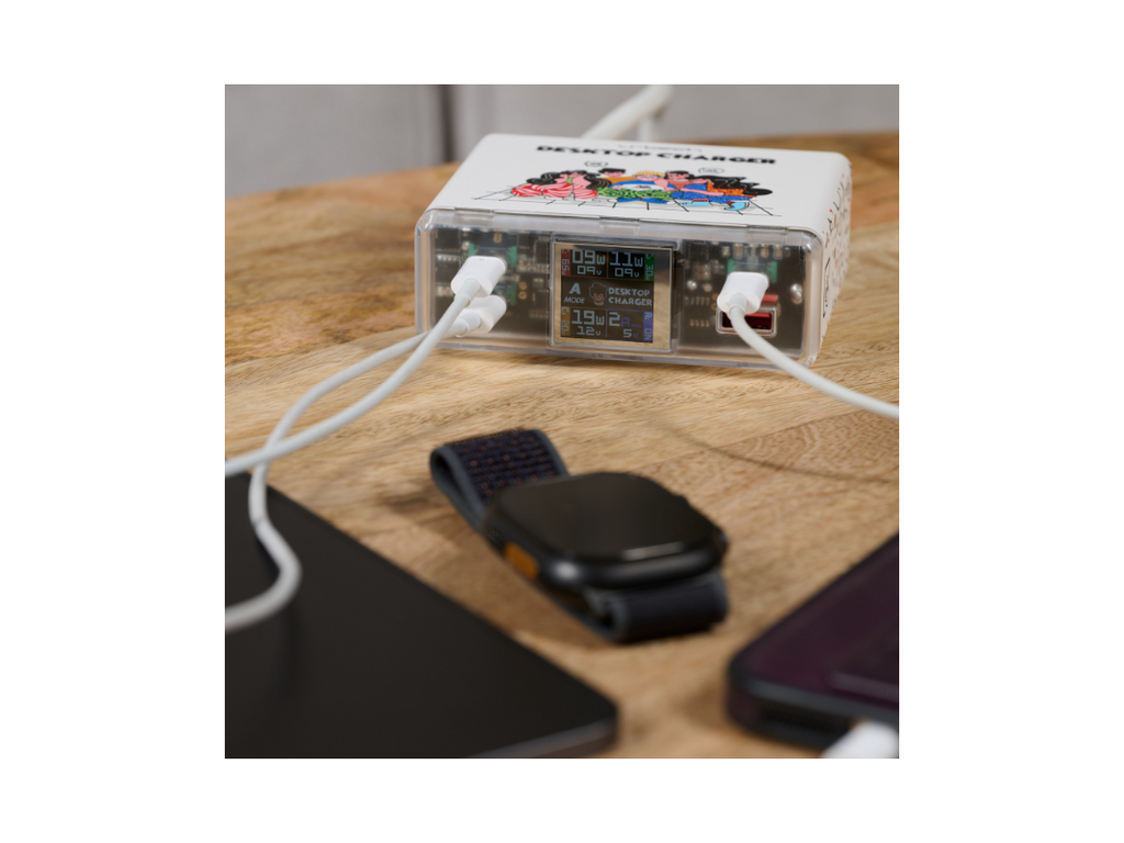 URTECH 130W GaN Multi Port USB-C/USB-A Desktop Charger URTECH 130W GaN Multi Port USB-C/USB-A Desktop Charger