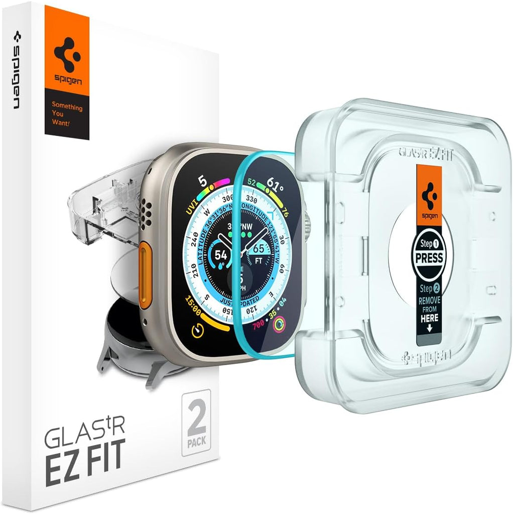 Spigen Apple Watch Ultra 3/2/1 (49mm) Glass Glas.tR EZ Fit (2P) Spigen Apple Watch Ultra 3/2/1 (49mm) Glass Glas.tR EZ Fit (2P)
