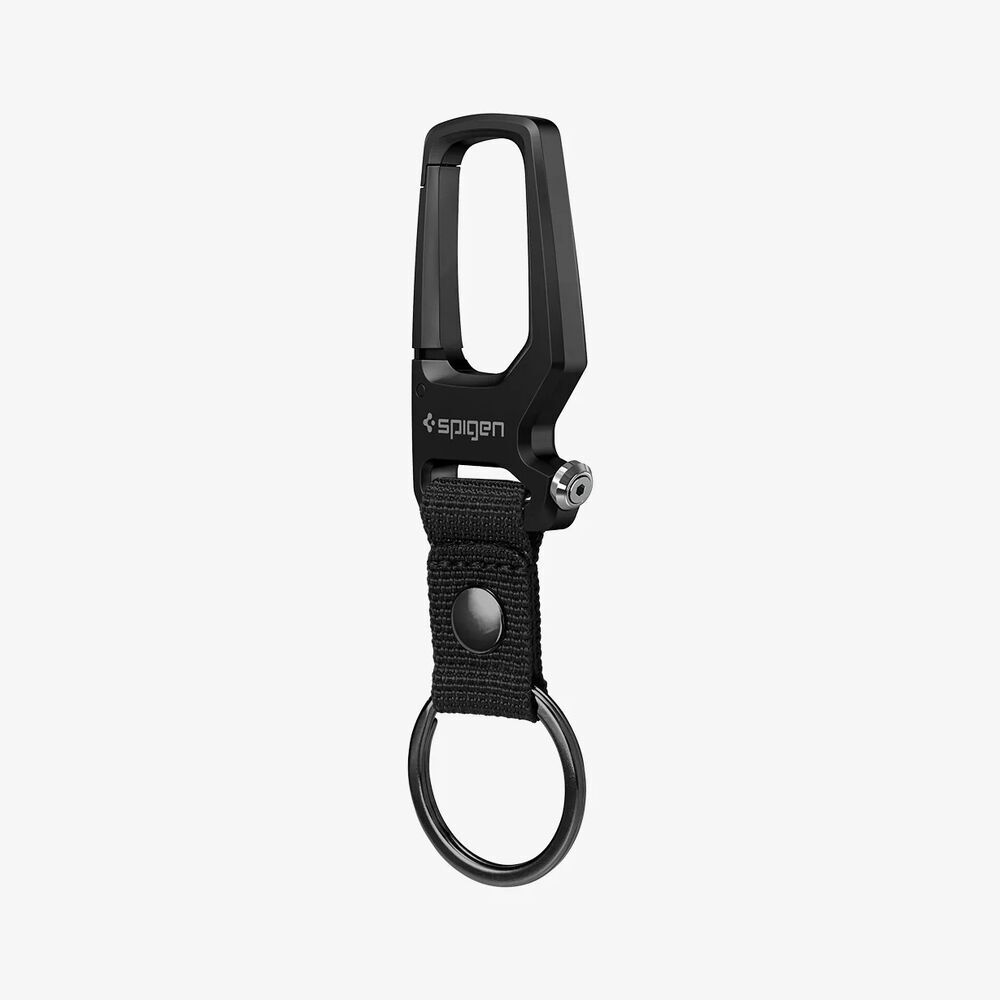Spigen Carabiner With KeyRing (2P) - Black Spigen Carabiner With KeyRing (2P) - Black
