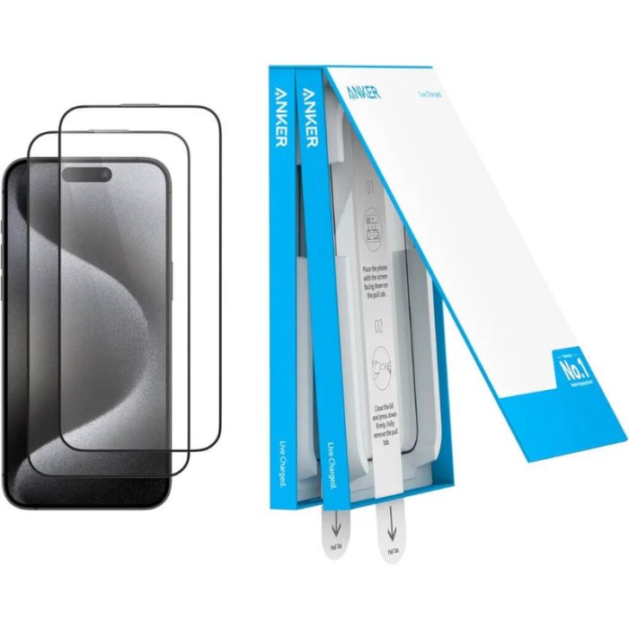 ANKER IPHONE 15 PRO / PRO MAX HD SCREEN PROTECTOR ANKER IPHONE 15 PRO / PRO MAX HD SCREEN PROTECTOR