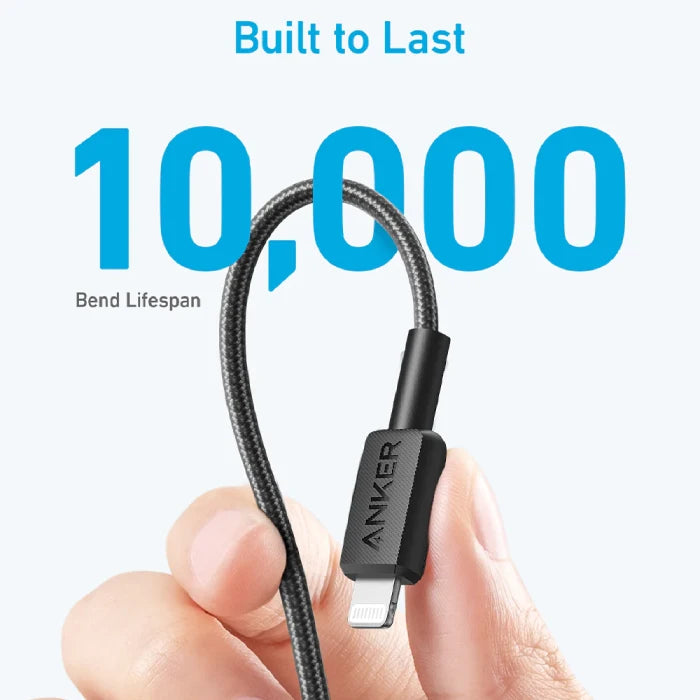 ANKER USB C-Lightning Cable 6FT - Black ANKER USB C-Lightning Cable 6FT - Black
