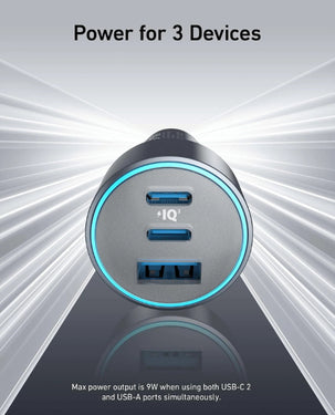 ANKER 535 POWER DRIVE CARCHARGER (67W)-GREY ANKER 535 POWER DRIVE CARCHARGER (67W)-GREY
