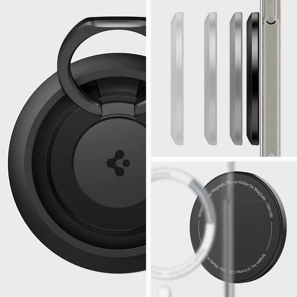 Spigen MagFit O-Mag Magnetic Phone Holder - Black Spigen MagFit O-Mag Magnetic Phone Holder - Black