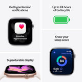 Apple Watch Series 11 GPS 46mm Silver Aluminium Case with Purple Fog Sport Band - S/M