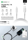 Amazing thing  Thunder Pro 7X Lightning Cable - Black