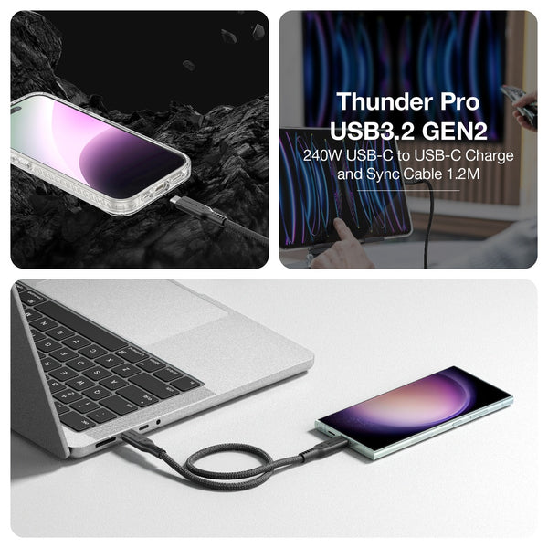 AMAZINGTHING Thunder Pro 240W C to C Cable 1.2m AMAZINGTHING Thunder Pro 240W C to C Cable 1.2m