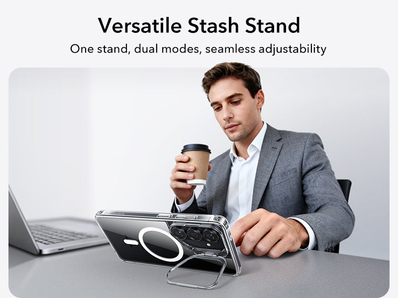 ESR Classic Hybrid Stash Stand S26 Plus, Clear ESR Classic Hybrid Stash Stand S26 Plus, Clear