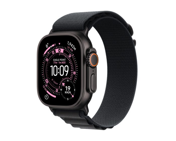 Apple Watch Ultra 3 GPS + Cellular 49mm Black Titanium Case With Black Alpine Loop Medium Apple Watch Ultra 3 GPS + Cellular 49mm Black Titanium Case With Black Alpine Loop Medium