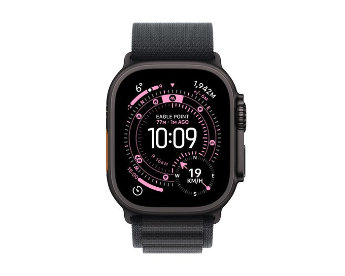 Apple Watch Ultra 3 GPS + Cellular 49mm Black Titanium Case With Black Alpine Loop Medium Apple Watch Ultra 3 GPS + Cellular 49mm Black Titanium Case With Black Alpine Loop Medium