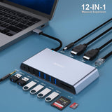 BENFEI Display Link 12-in-1 USB 3.0 Universal Docking Station with Dual HDMI Display