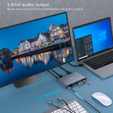 BENFEI Display Link 12-in-1 USB 3.0 Universal Docking Station with Dual HDMI Display
