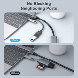 BENFEI USB-C to USB 3.0 Adapter, 2 Pack USB-C to USB-A Male to Female Adapter