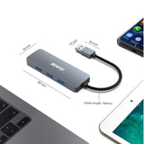 BENFEI USB 3.0 Hub, 4 Ports USB A Splitter Ultra-Slim